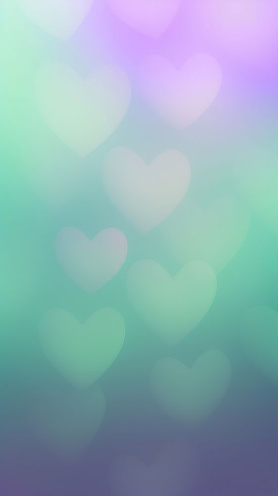 Blurred gradient purple Hearts backgrounds outdoors green.