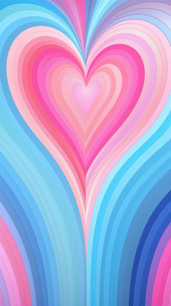 Heart shaped concentric stripes heart | Premium Photo Illustration ...