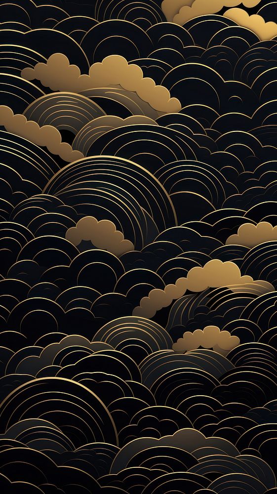 Japanese Abstract line pattern vector outdoors nature cloud.