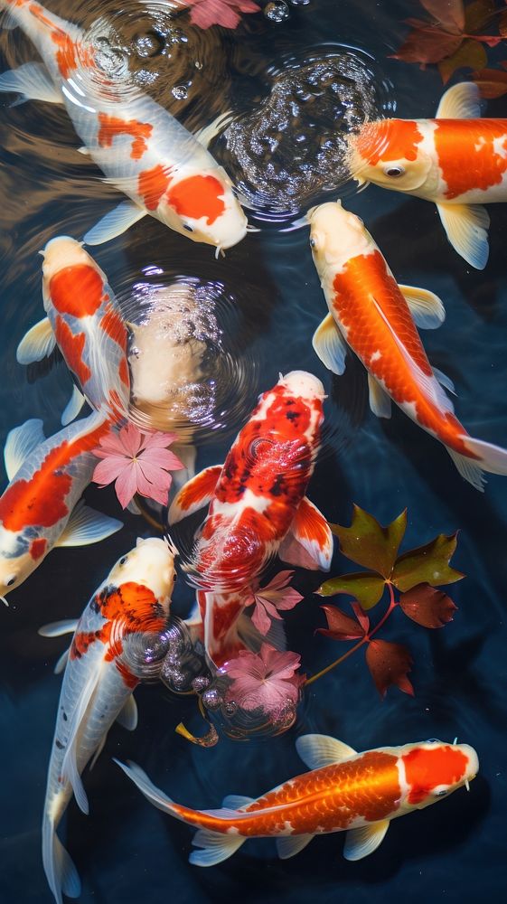 Koi fish flags animal carp underwater.