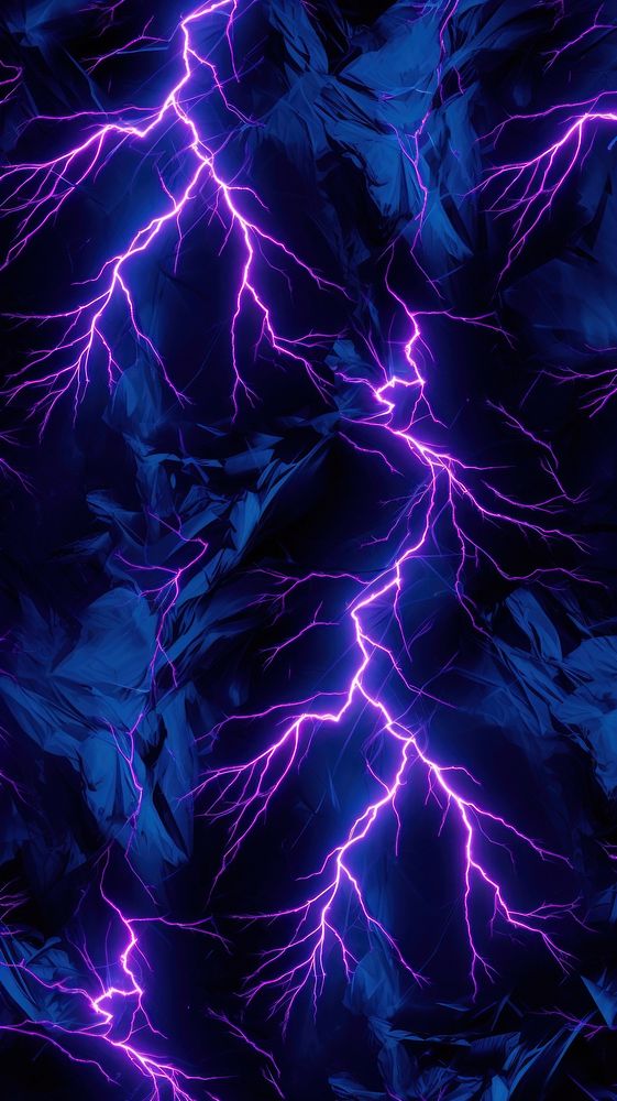 Lightning neon light wallpaper thunderstorm pattern nature.