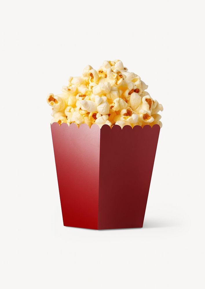 Red popcorn paper box