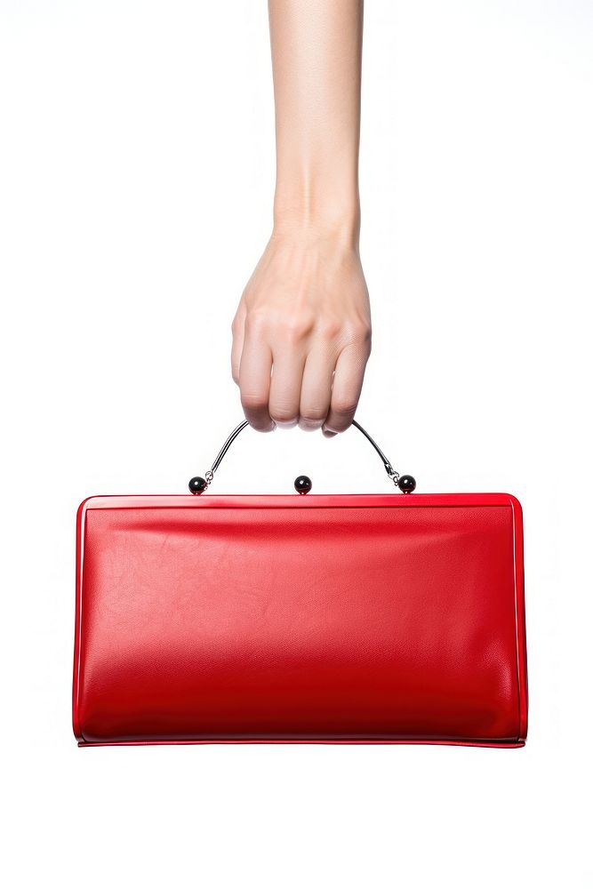 Bag handbag holding purse.