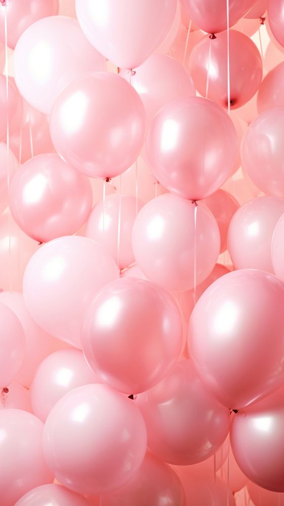 Pink balloon pattern pink backgrounds celebration.