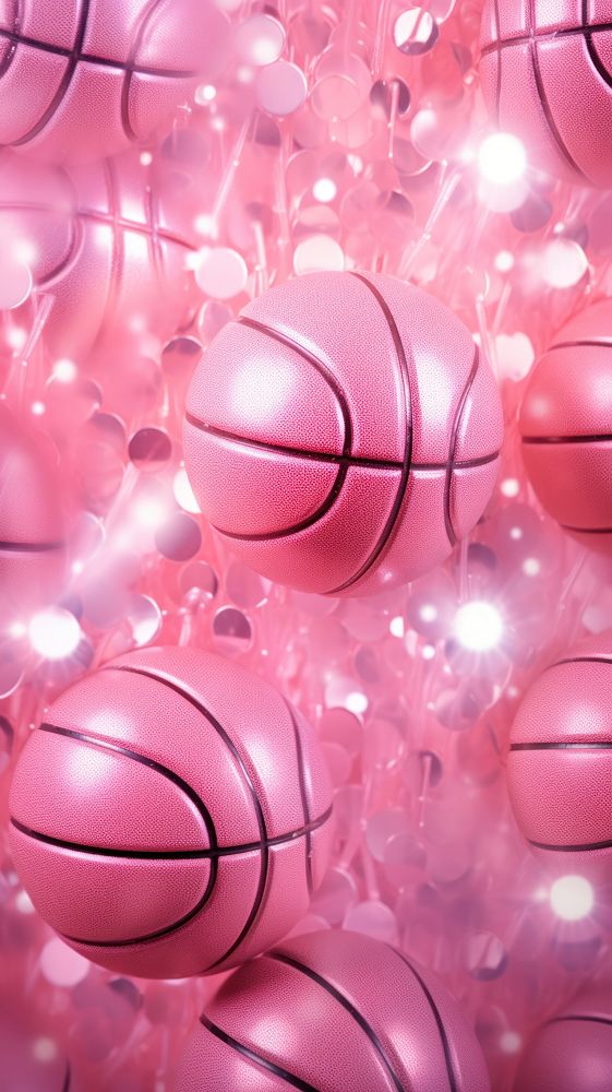 Pink basketball pattern sphere sports pink.