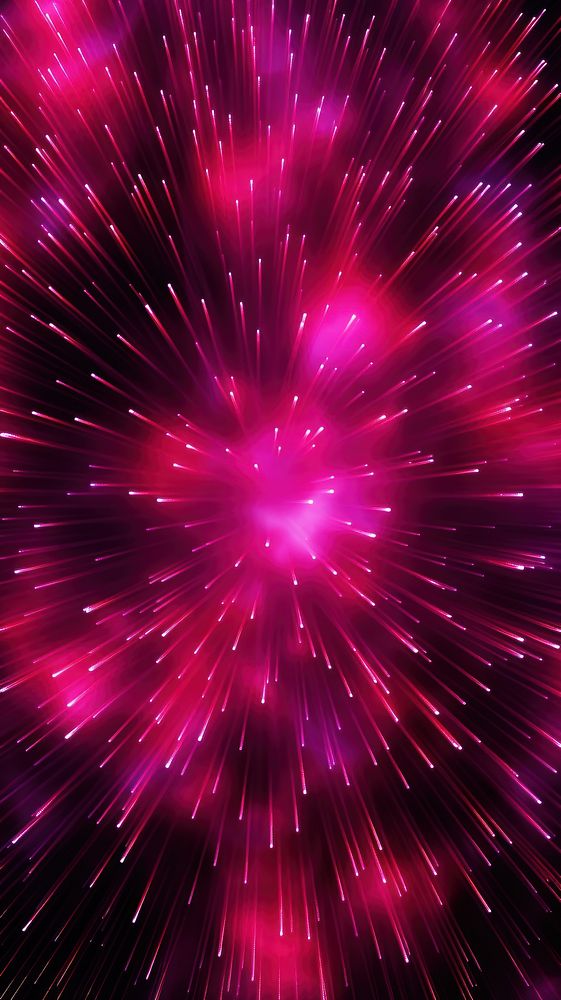 Pink light neon pattern fireworks outdoors nature.