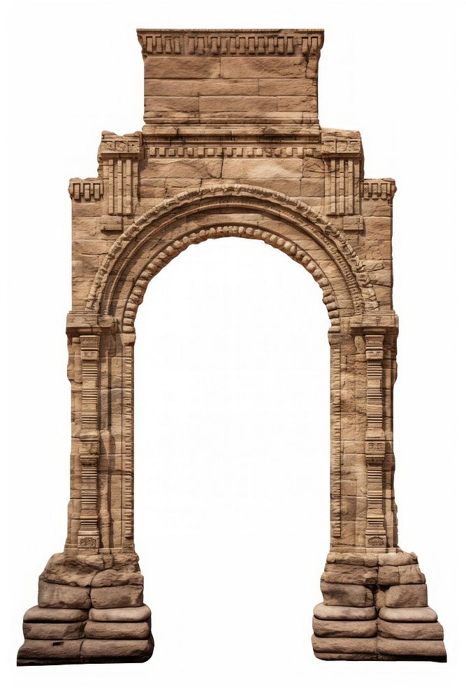 Argentina Arch style arch architecture white background.