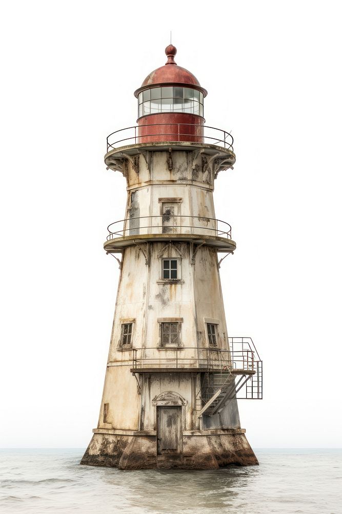Vintage Lighthouse lighthouse architecture building.