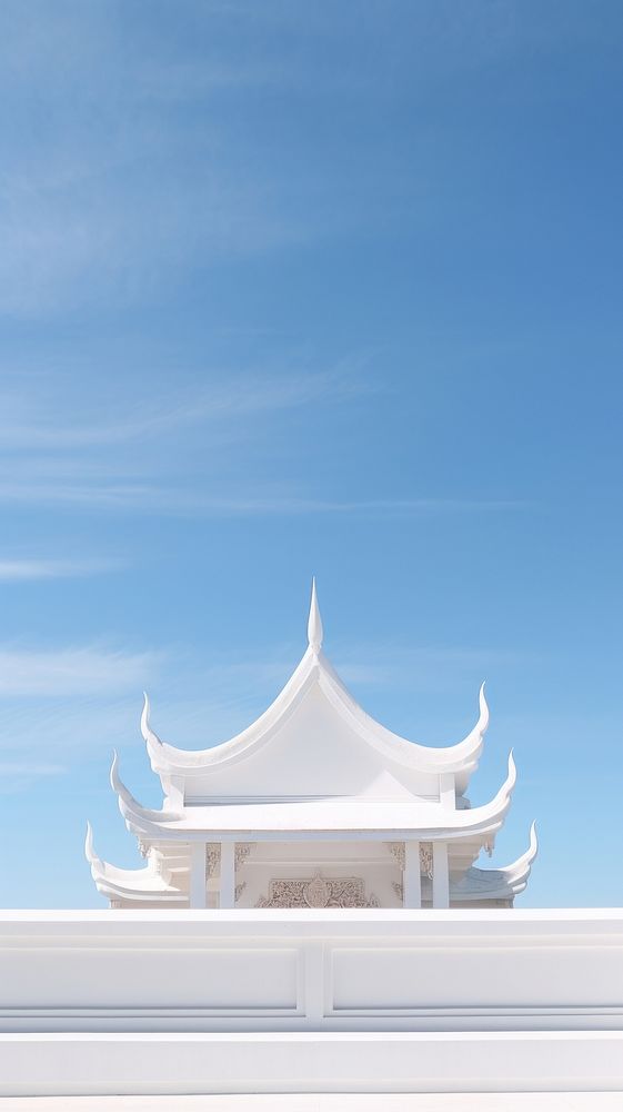 Thai Temple architecture building pagoda.