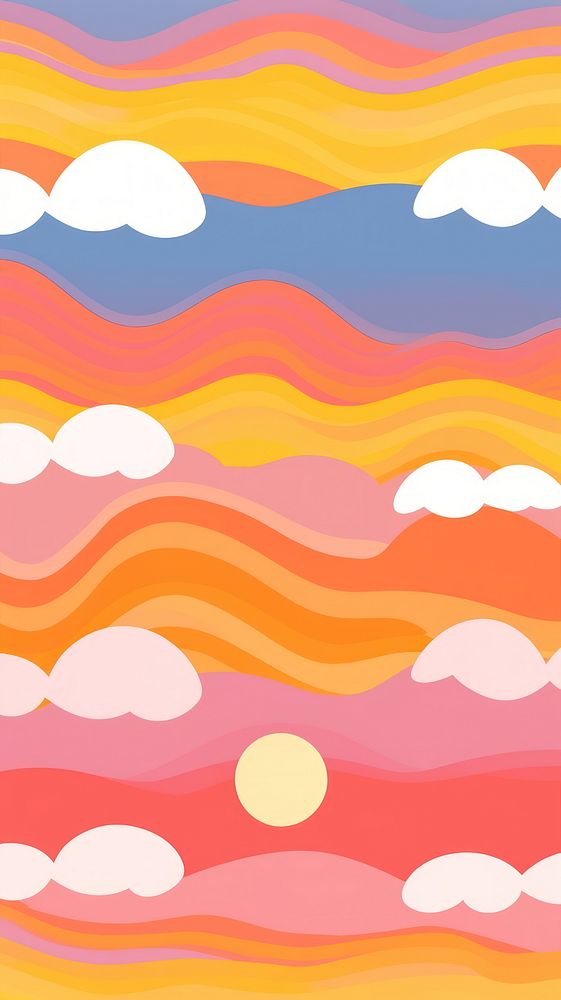 Sunrise illustration pattern tranquility backgrounds.