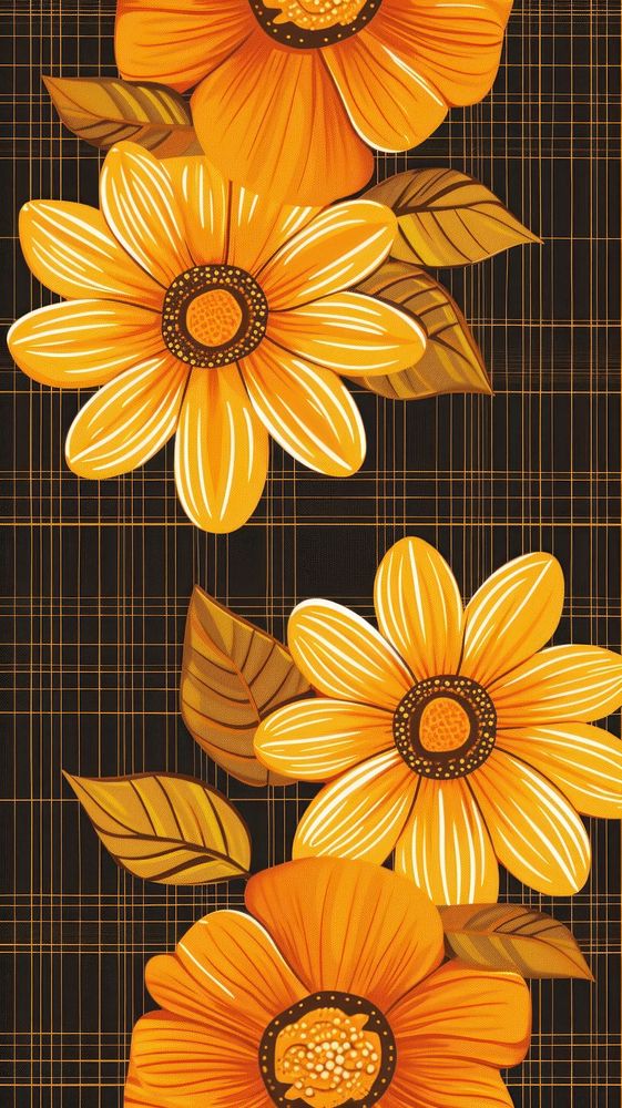 Floral vector pattern wallpaper flower plant.