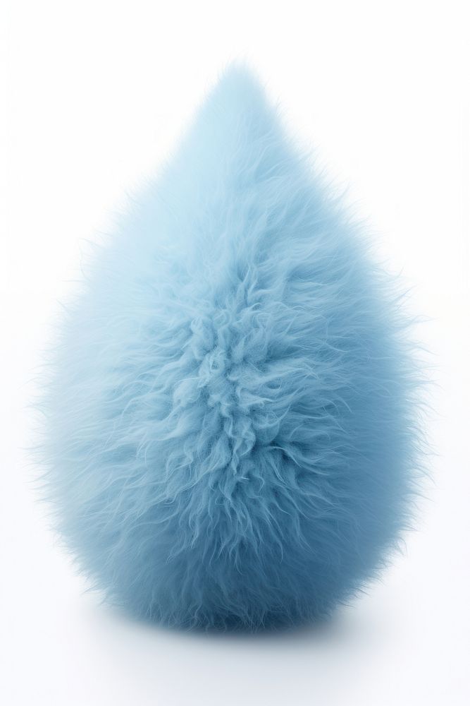 Water drop blue fur softness.