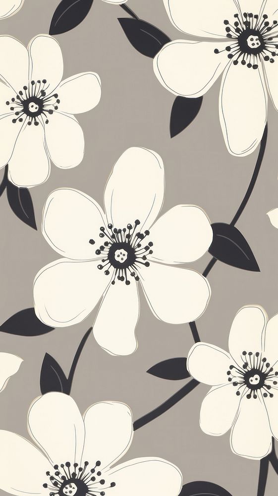 Floral wallpaper pattern flower.
