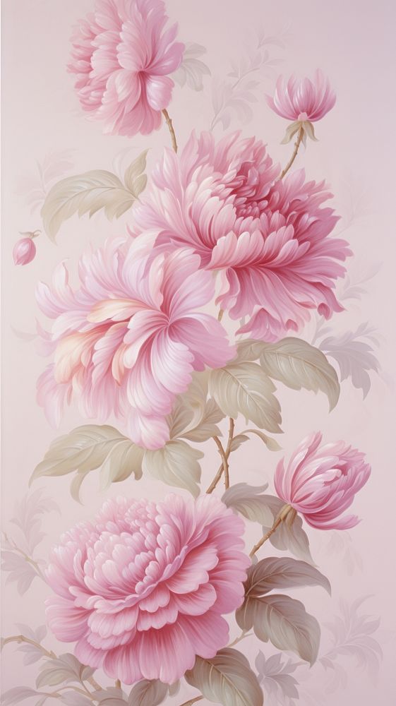 Floral painting pattern drawing.