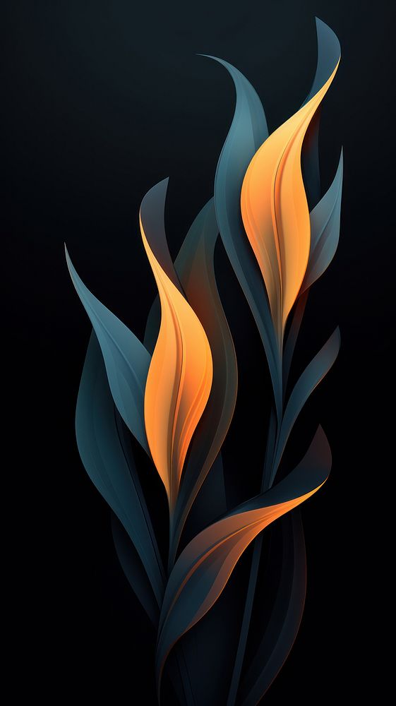 Pattern plant fire creativity.