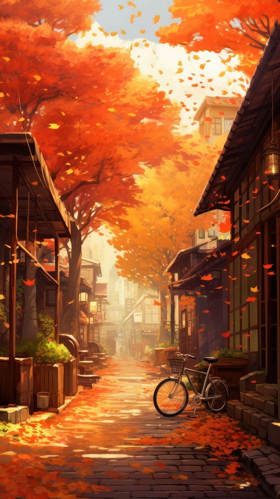 Autumn vehicle street city.