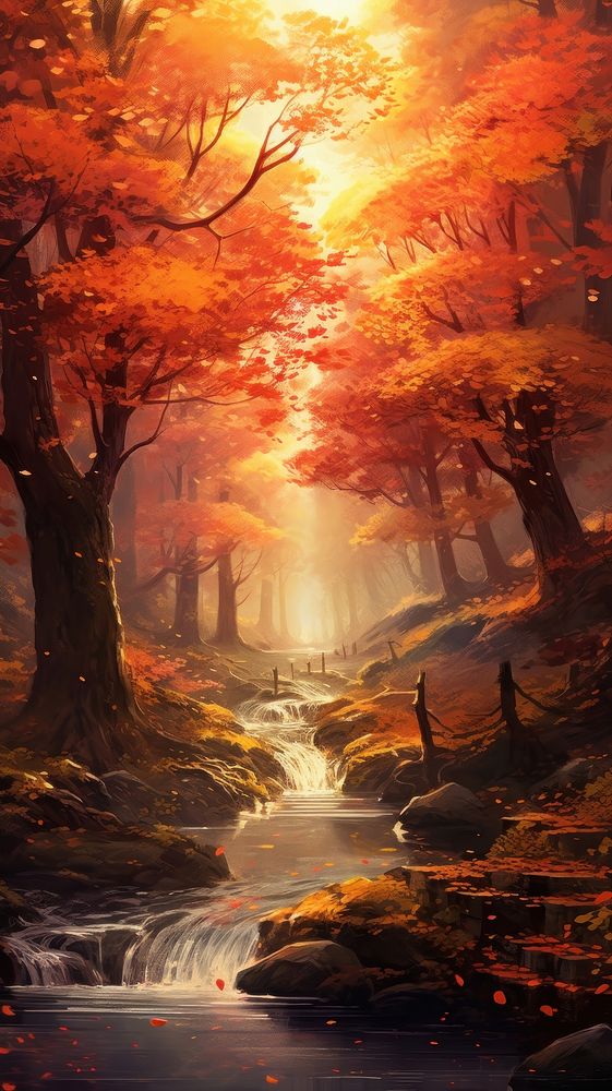 Autumn landscape outdoors scenery.