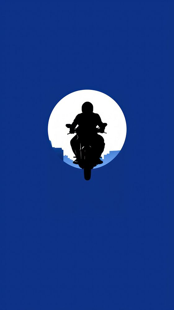Abstact shape person is Motorcycle Symbol motorcycle silhouette outdoors.