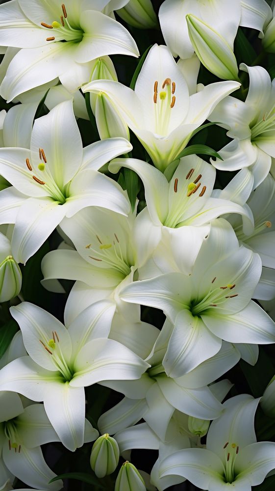 Lily blossom backgrounds flower plant.
