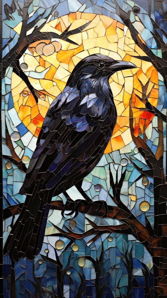 Mosaic art glass representation.