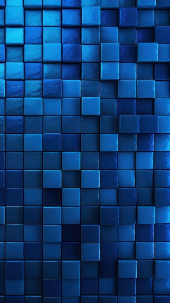 Dark blue gradient mosaic Background Wallpaper backgrounds wall repetition.