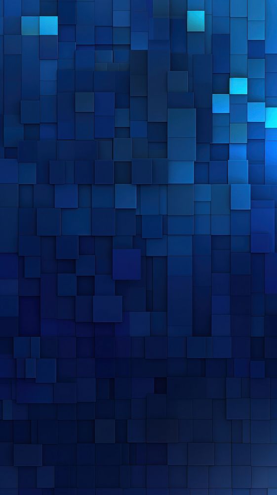 Dark blue gradient mosaic Background Wallpaper backgrounds wall technology.