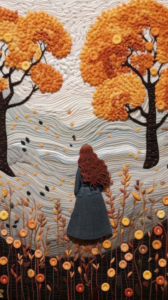 Autumn art pattern cartoon.