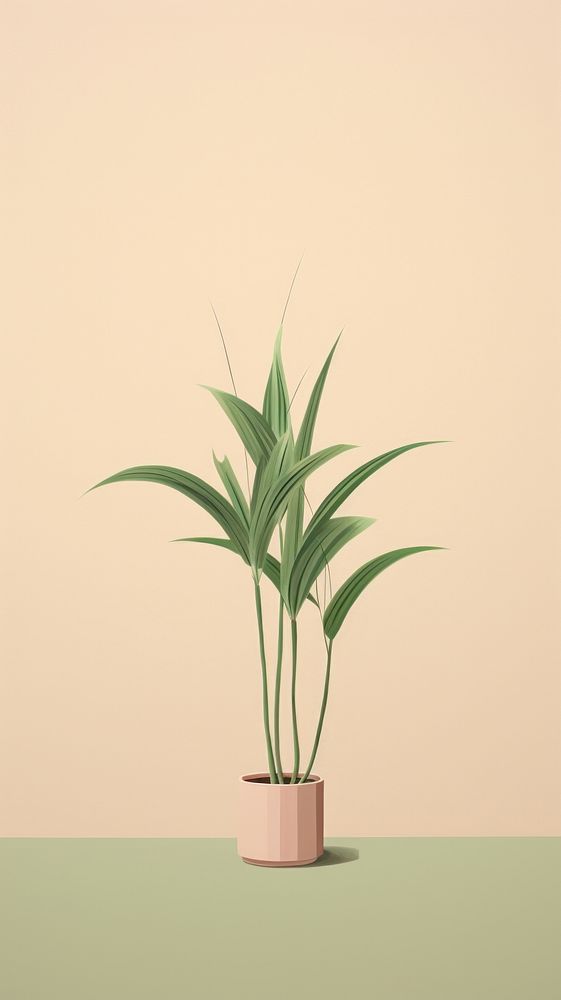 Litograph minimal Plant plant leaf wall.