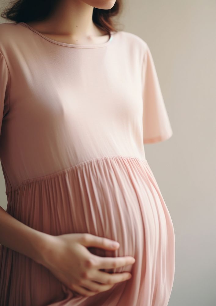 Pregnant sleeve adult dress.