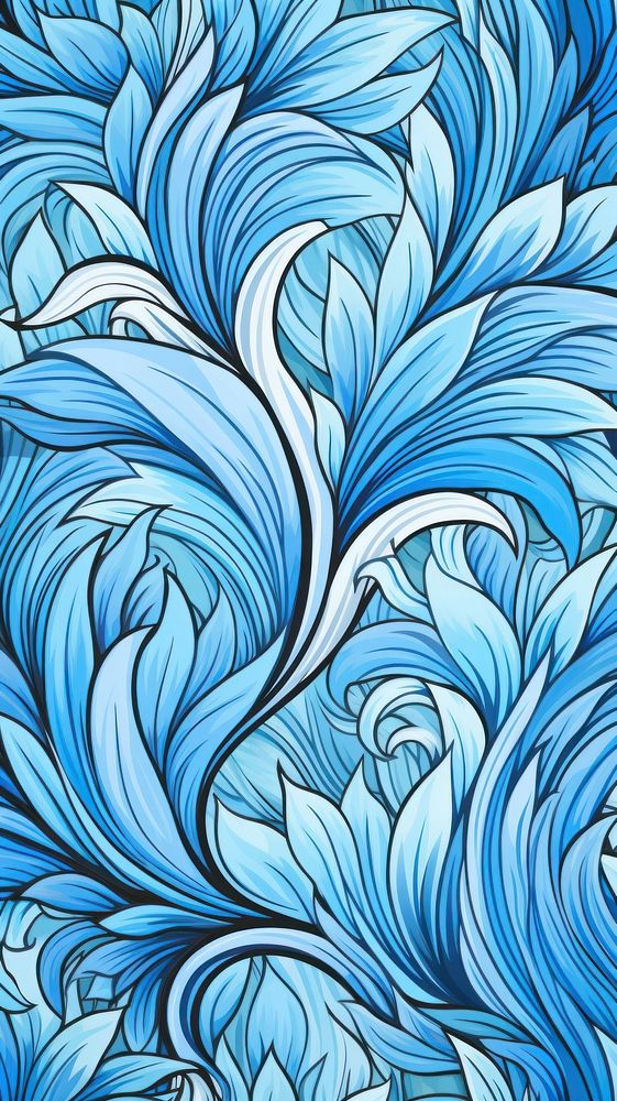 Backgrounds pattern blue art.
