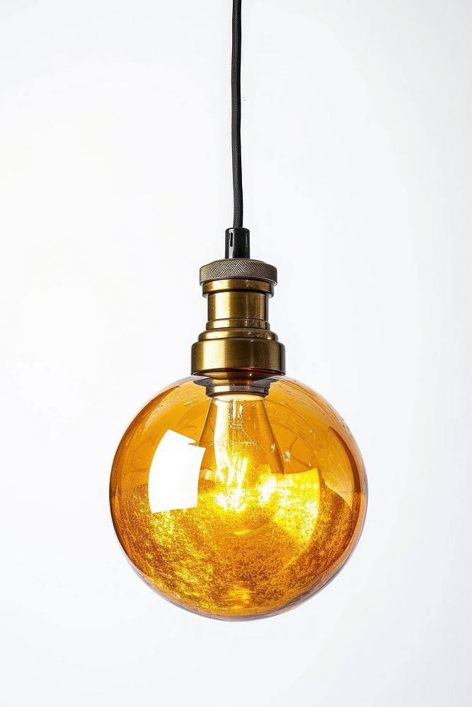 Retro Golden Color Pendant Lamp Premium Photo Rawpixel