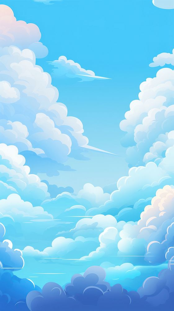 Sky Nature Pixel Style Blue Background Wallpaper nature sky backgrounds.