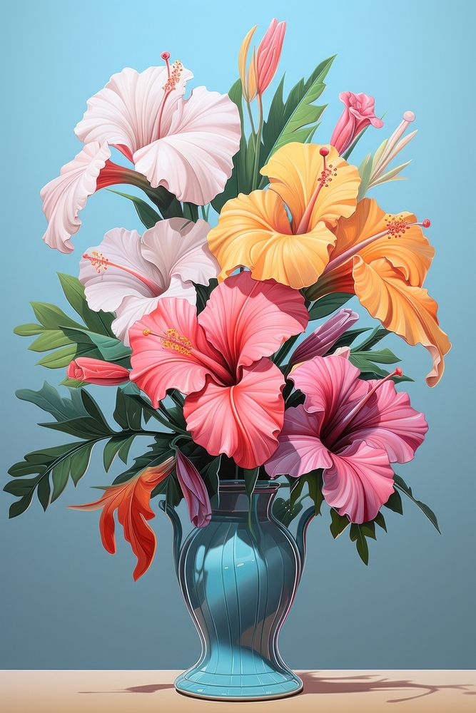 Flower art plant vase.