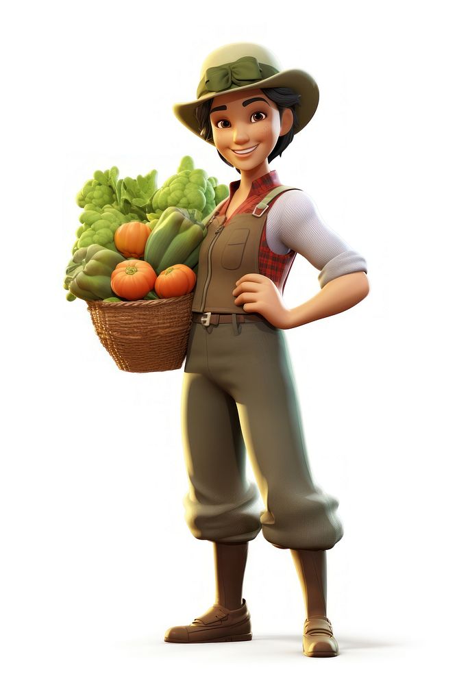 Vegetable holding white background agriculture.