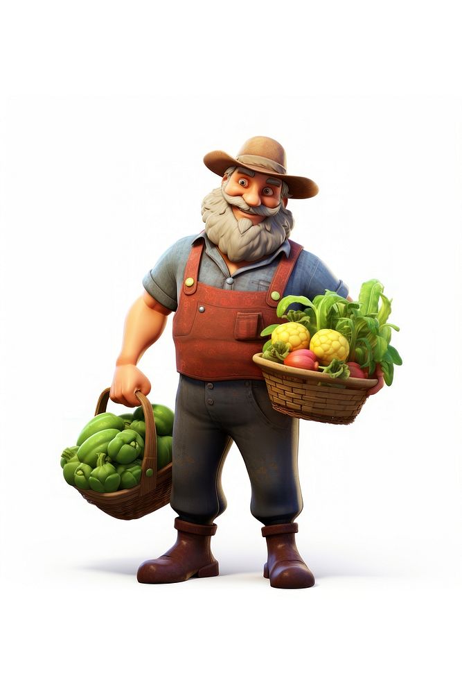 Farmer holding vegetables gardening basket adult.