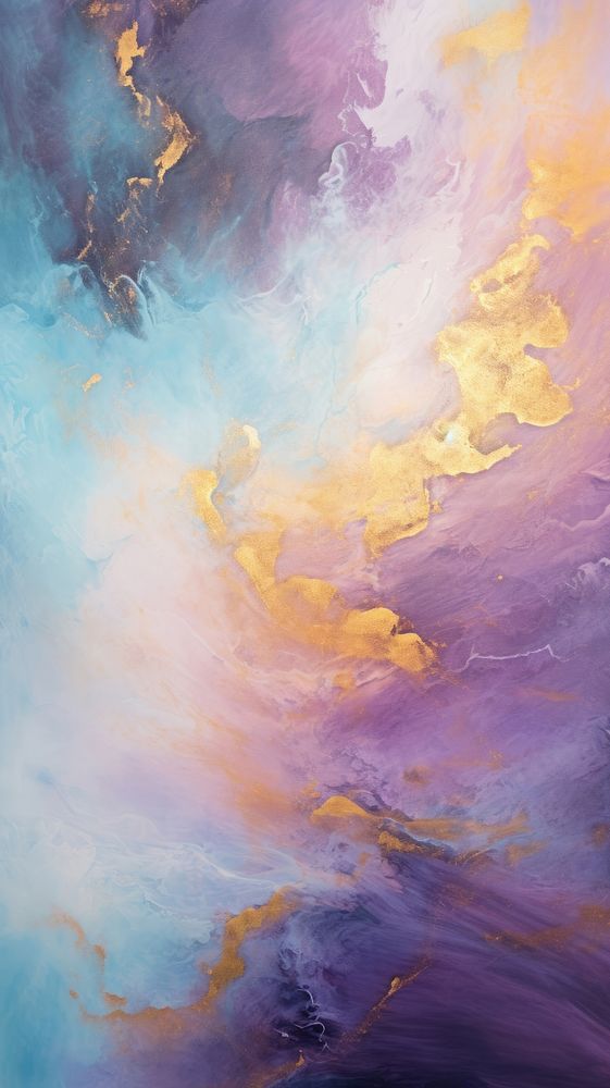 Purple and gold cloud background backgrounds painting nature.
