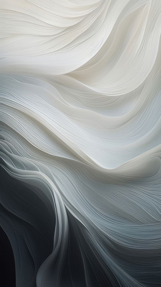 Abstract painting backgrounds wave monochrome.