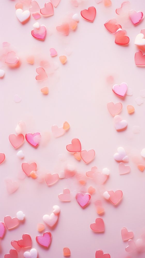 Pink hearts petal paper backgrounds.