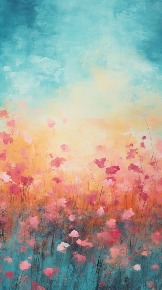 Abstract wallpaper painting outdoors flower.