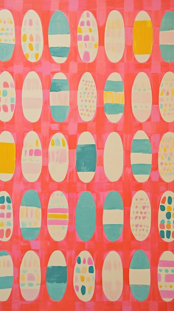 Easter eggs pattern backgrounds repetition.
