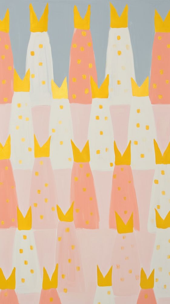 Cute unicorn crowns pattern backgrounds repetition.