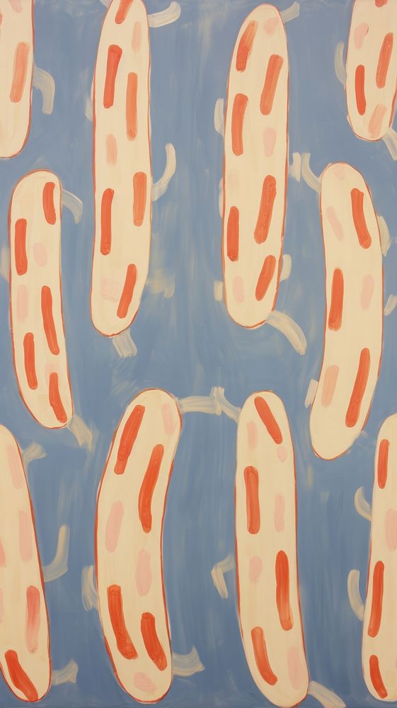 Eclairs backgrounds painting pattern.