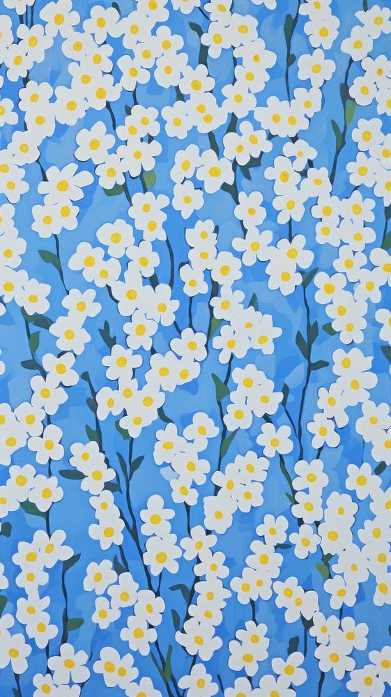 Forget me not flowers pattern backgrounds wallpaper.