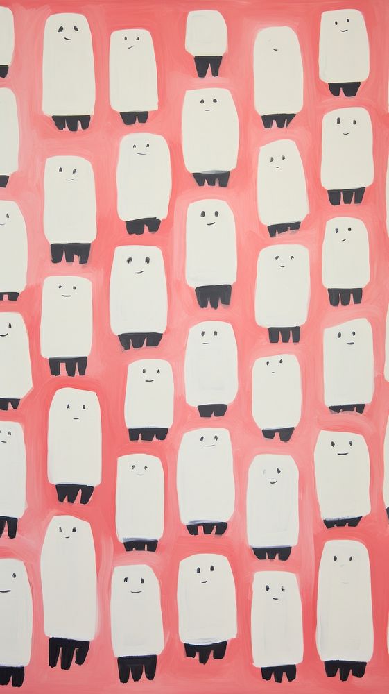 Marshmallows backgrounds painting pattern.