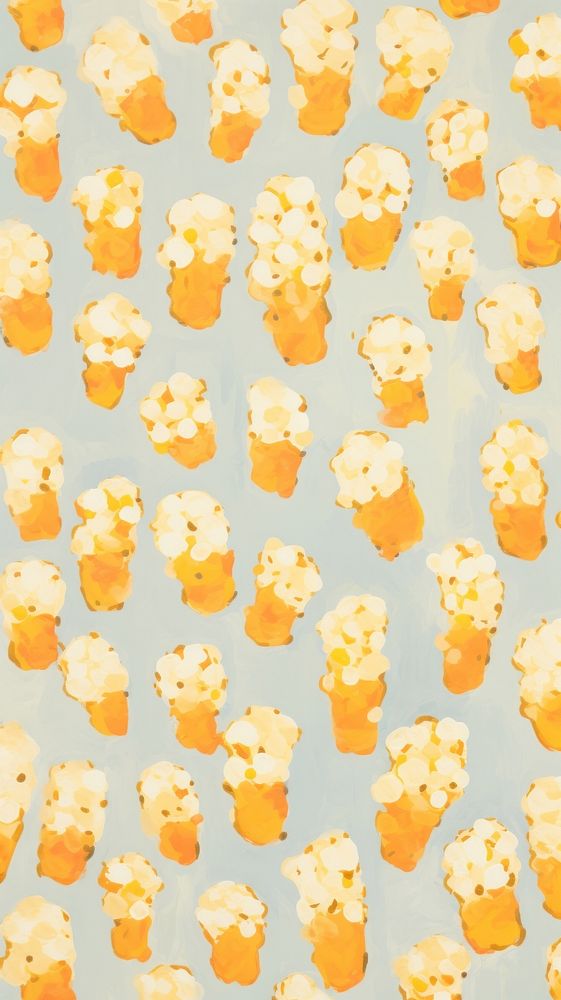 Popcorns backgrounds pattern food.