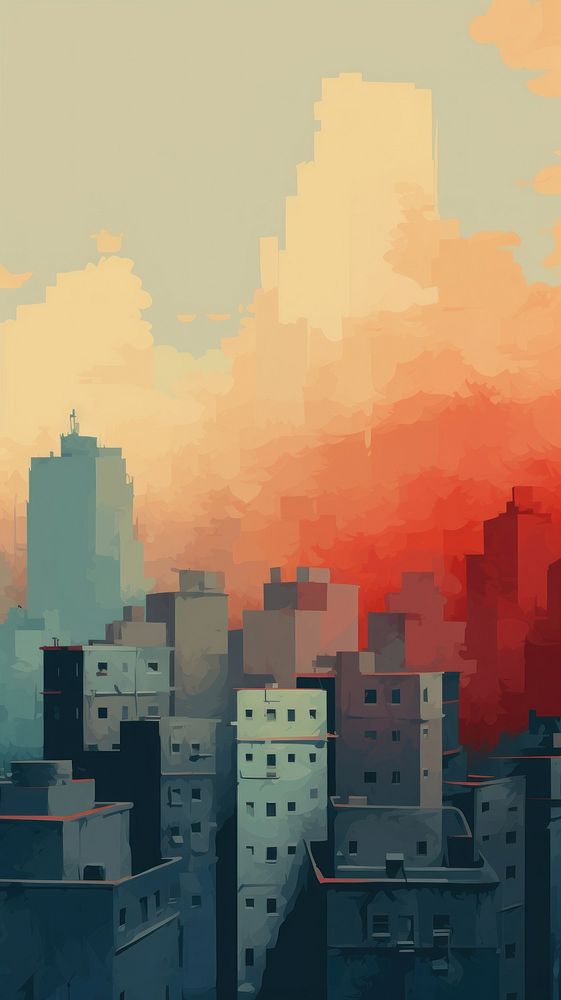 Abstract wallpaper city cityscape outdoors.