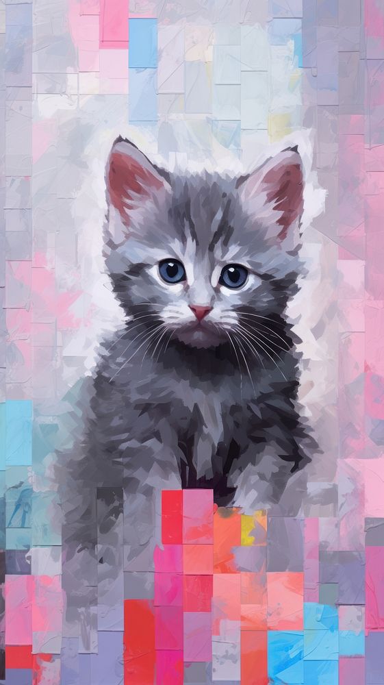 Abstract wallpaper kitten mammal animal.