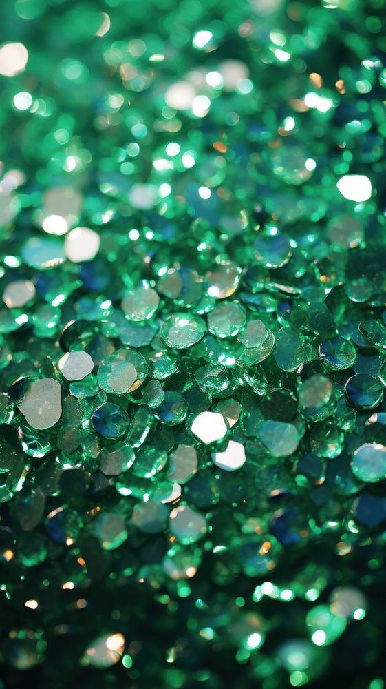 Green glitter jewelry emerald backgrounds.
