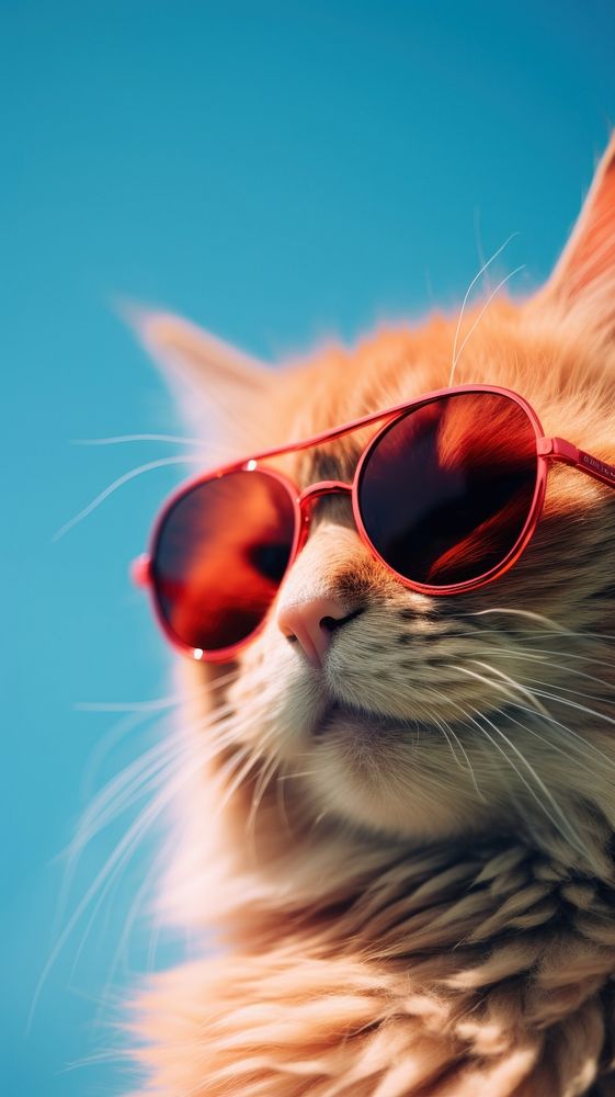 Cat sunglasses photography portrait.