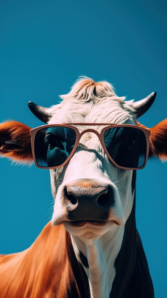 Cow photography sunglasses livestock.